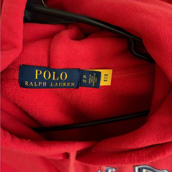 Ralph Lauren Red Hoodie Sweater for Men - Picture 2 of 3